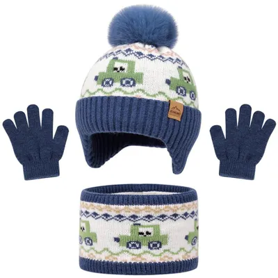 Productafbeelding van Winterset voor Kinderen met Muts, Sjaal en Handschoenen