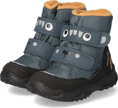 Produktbild von Superfit Kinder Winterstiefeletten GLACIER Schwarz Orange Textil Größe: 25