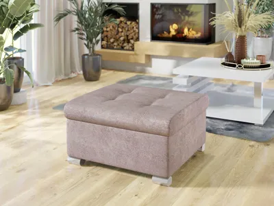 Produktbild von MIRJAN24 Polsterhocker Niko Klein, Stilvoll Sitzhocker vom Hersteller, Moderne Hocker (Farbe: Zoya 03)