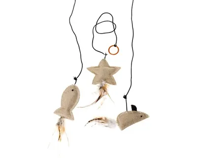 Immagine prodotto di Karlie Twinies - Giocattolo per gatti - Tessuto/piuma - Natura
