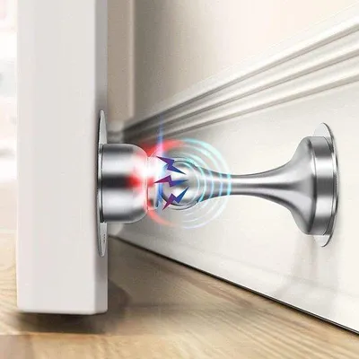 Produktbild von Famanu Türstopper magnetisch selbstklebend - für Boden und Wand - 2 Stück