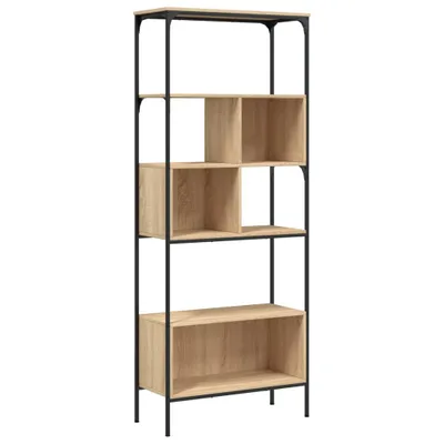 Produktbild von vidaXL Bücherregal 5 Böden Sonoma-Eiche 76x33x188,5 cm Holzwerkstoff
