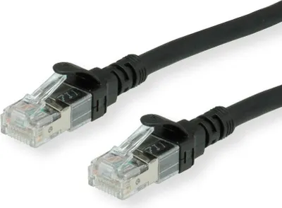 Immagine prodotto di ROLINE - Cavo patch - da RJ-45 (M) a RJ-45 (M) - 20 m - UTP - CAT 6a - senza alogeni, stampato, a trefoli - nero (21.15..