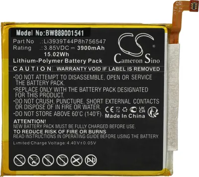 Produktbild von vhbw Akku kompatibel mit ZTE A2020N2, A2020 Handy Smartphone Telefon (3900 mAh, 3,85 V, Li-Polymer)