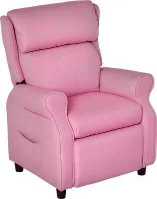 Produktbild von Kindersofa Kindersessel mit Fußstütze Armlehne verstellbare Rückenlehne Relaxsessel Kindercouch Stuhl Liegecouch Kinder Sofa für 3-5 Jahre Jungen und Mädchen Rosa