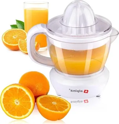 Image de Presse-agrumes 0,7 litre - Idéal pour les oranges et les citrons - 25 W - 2 cônes de pressage et 2 sens de rotation inclus