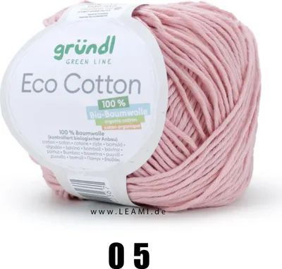 Produktbild von Gründl Eco Baumwolle (50g/105m) 100% Baumwolle 05 pastell rosa