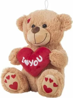 Produktbild von Plüschtier I Love You Bär 25 cm Braun