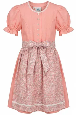 Produktbild von Kinderdirndl 63125 mit Ärmchen rosa 146