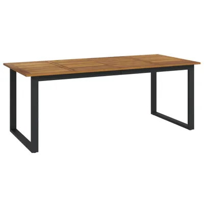 Obrázok produktu pre vidaXL Záhradný stôl s nohami v tvare U 200x90x75 cm Masívne drevo Akácia