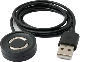 Produktbild von SYSTEM-S USB 2.0 Kabel 100 cm Ladestation für Suunto 9 Peak Smartwatch in Schwarz