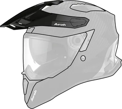 Immagine prodotto di Frontino Casco Airoh Commander Nero Lucido