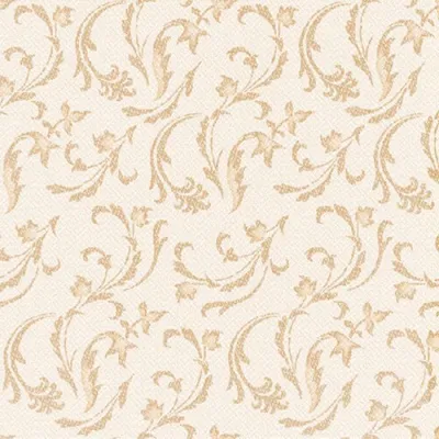 Image de 50 serviettes de table en tissu Damascato champagne 40x40cm