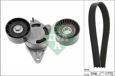 Produktbild von INA 529 0136 10 Keilrippenriemensatz für RENAULT ESPACE IV (JK0/1)
