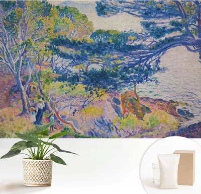Obrázek produktu pro Samolepicí fototapeta – 152 x 104 cm – tapeta – nástěnná tapeta – nástěnné obrazy – samolepicí fólie – dekorativní fólie – tapetová fólie – stěna – dekorace – obývací pokoj – impresionistická krajina