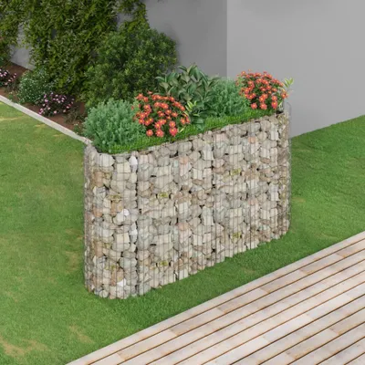 Obrázek produktu pro Maison Exclusive - Gabionový vyvýšený záhon pozinkované železo 190 x 50 x 100 cm