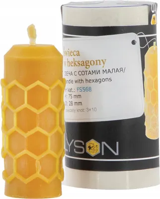 Produktbild von Łysoń Silikonform für Sechseckkerzen, Wachsform