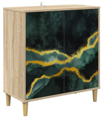 Produktbild von Sideboard WIJHE Sonoma 69 x 33 x 75 cm Holzwerkstoff