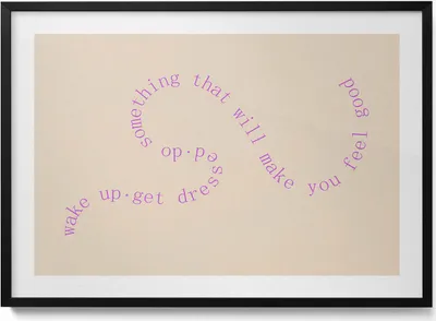 Produktbild von Motivierender inspirierender Satz– Wandbild mit Rahmen – Gerahmtes Bild  – Wanddekoration – 100x70 cm –  Schwarz Rahmen