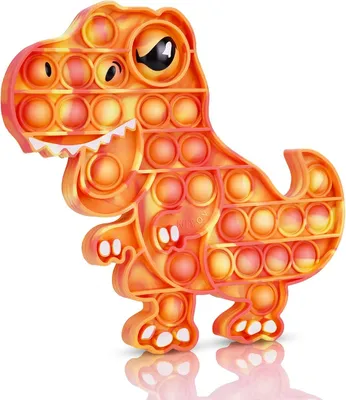 Productafbeelding van Pop It Fidget sensorisch speelgoed - Groot - T-Rex push pop