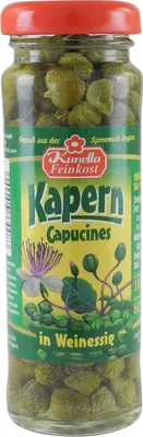 Produktbild von Kapern Capucines in Weißweinessig von Kunella Feinkost (100 g Glas)