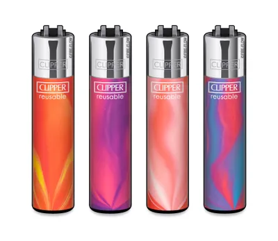 Zdjęcie produktu dla Zestaw 4 zapalniczek Clipper®: Pink Nebula