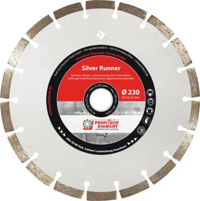 Produktbild von Diamanttrennscheibe Profitech Diamant Silver Runner Ø 125x22,23 mm
