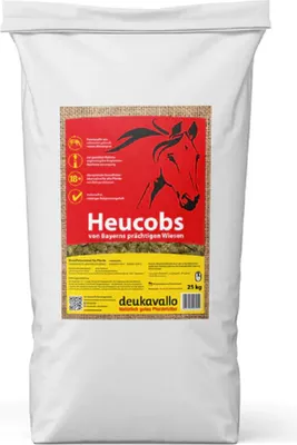 Produktbild von Deuka deukavallo Heucobs Pferdefutter aus Wiesengras melassefrei rohfaserreich 25 kg