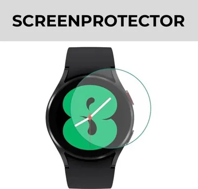 Produktbild von Strap-it Displayschutzfolie aus gehärtetem Glas, geeignet für Samsung Galaxy Watch 4 – 40 mm