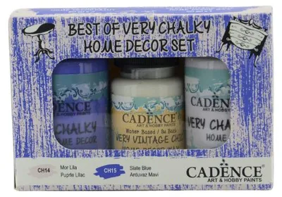 Image de Cadence Peinture à la craie Set Meubles Best of Very Chalky Bleu ardoise