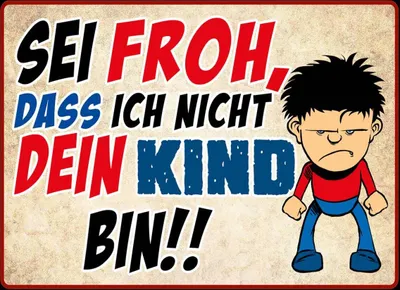 Produktbild von vianmo Holzschild 30x40 cm sei froh ich nicht dein Kind
