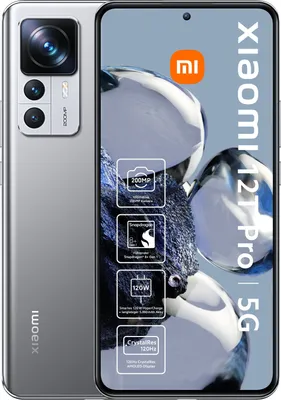 Produktbild von Xiaomi 12T Pro 16,9 cm (6.67") Dual-SIM Android 12 5G USB Typ-C 8 GB 256 GB 5000 mAh Silber