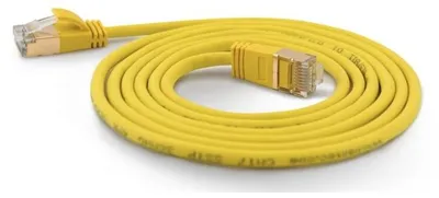 Imagen del producto de Wantec 7174 Wantec Patchkabel SSTP CAT7 Ste. CAT6a d=4mm 1,50m gelb