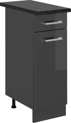 Immagine prodotto di Mobiletto base per cucina Vicco R-Line Antracite lucido 30 cm , PL Antracite, Model 53628