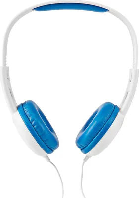 Obrázek produktu pro Nedis sluchátka na uši s kabelem - 3,5 mm - Délka kabelu: 1,20 m - 82 dB - Modrá