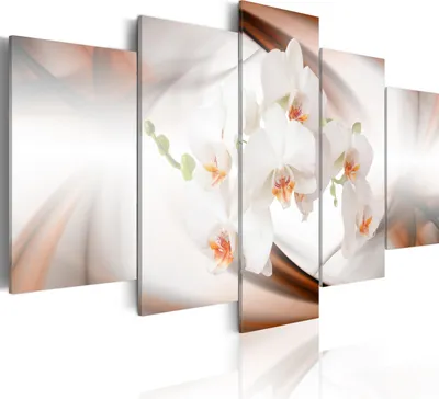 Produktbild von Modernes Wandbild 020110- 1 (100x50) - 5 Teilig Bilder Fotografie auf Vlies Leinwand Foto Bild Dekoration Wand Bilder Kunstdruck Blumen