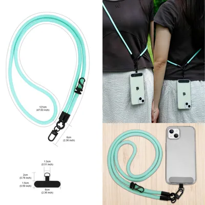 Obrázok produktu pre Cadorabo retiazka na mobilný telefón pre Xiaomi Mi 8 LITE v tyrkysovej farbe - puzdro na mobilný telefón s nastaviteľným popruhom na zavesenie okolo krku