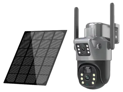 Immagine prodotto di Telecamera di sicurezza, risoluzione 4K, connettività WiFi, aggiungi telecamera Scheda da 128 GB, spina UE
