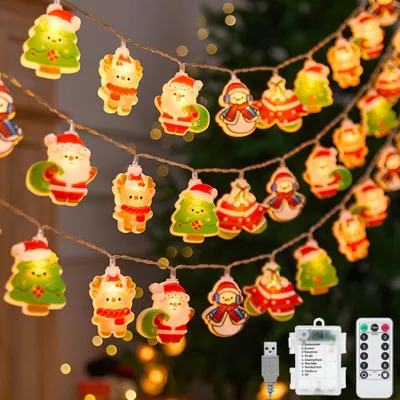 LED-Lichterkette 3,8 m, 25 LEDs, batteriebetrieben, 8 Modi, Timer