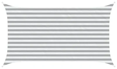 Obrázek produktu pro vidaXL Sluneční plachta světle šedá a bílá 3,5 x 2 m 100 % polyester Oxford