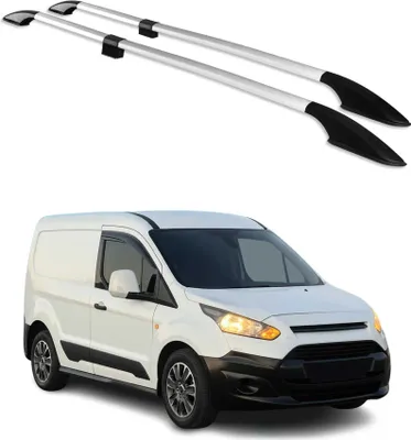 Image de Barres de toit longitudinales pour Ford Connect 2014-2021 L1 Aluminium Gris 2Pcs