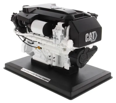 Cat C32B Schiffsmotor, Maßstab 1:12, Metallmodell, Sammlerstück