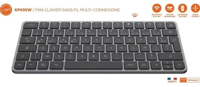 Image de Tastatur Mobility Lab KP430W Mini Grau