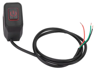 Produktbild von 22 mm Motorrad-Lenkerschalter-Steuerknopf, wasserdicht, universell für Scheinwerfer, Rot