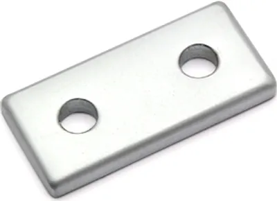 Produktbild von Verbinderplatte Alu vernickelt 20x40
