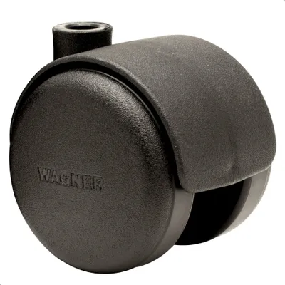 Produktbild von WAGNER Möbelrolle / Doppelrolle HART - Durchmesser Ø 50 mm, schwarz, Tragkraft 50 kg - 01002301