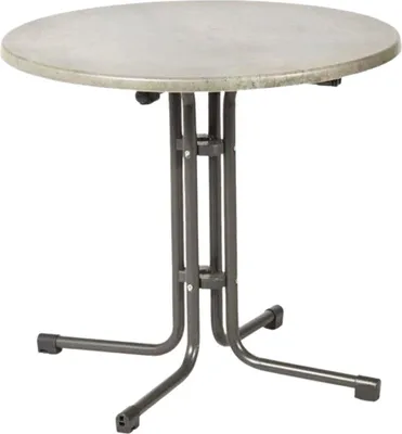 Zdjęcie produktu dla Składany okrągły stół bistro, 80 cm, szary