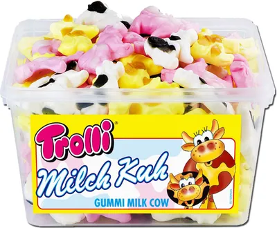 Produktbild von Trolli Milchkuh Schaumzucker und Fruchtgummi in Kuh Form 1320g