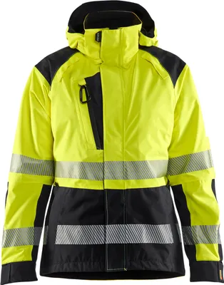 Produktbild von Blakläder Damen High Vis Shell Jacke 4436, Farbe:High Vis Gelb/Schwarz, Größe:L