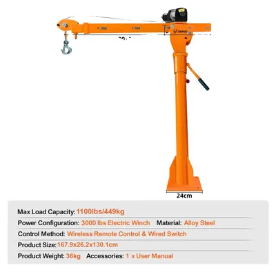 Produktbild von Fahrzeugmontierte Krane, 500 kg Tragfähigkeit, 360° Schwenksteuerung, 1100lbs  3500lbs